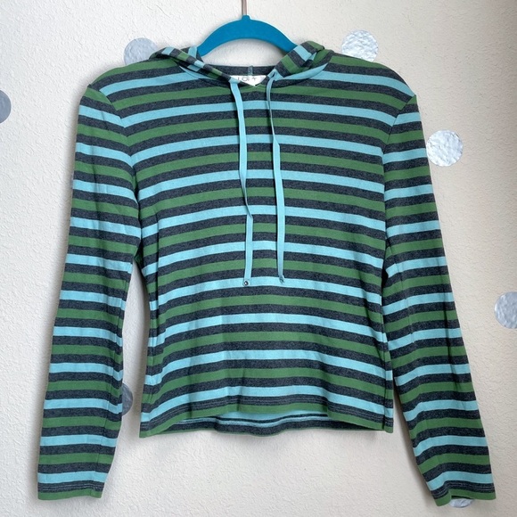 Ann Taylor Loft Vintage Y2K Hoodie Top - Picture 1 of 4